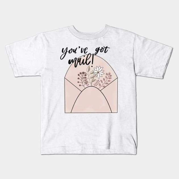 You've Got Mail Design Kids T-Shirt by Slletterings
